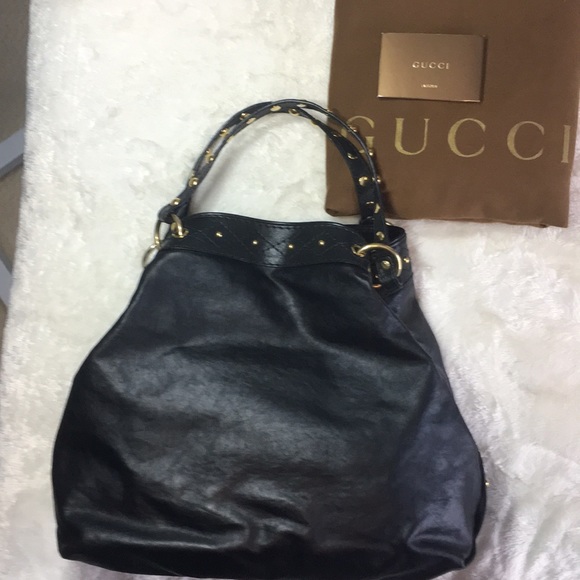 Gucci Black Leather Tote Handbag - Picture 2 of 7